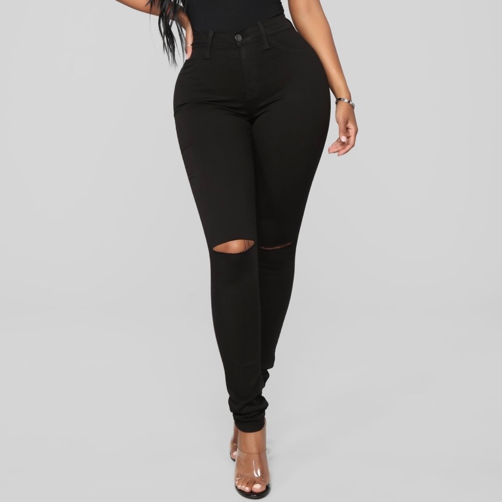 Fashion Nova Black Canopy Jeans